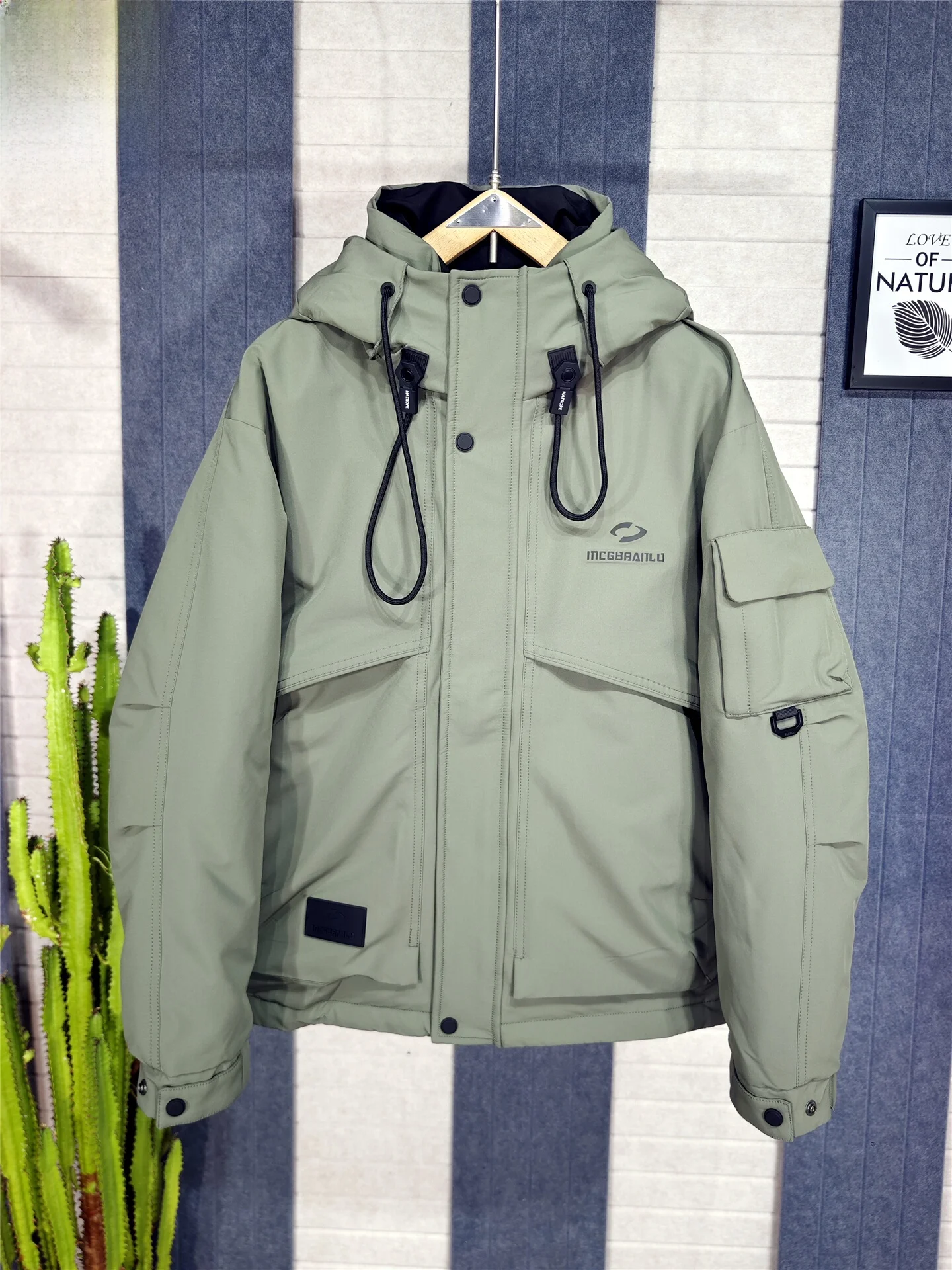 

Мужская пуховая куртка с капюшоном, повседневная, модная, рабочая одежда, 90% пух, для отдыха, универсальная верхняя одежда, трендовая, зимняя, новинка