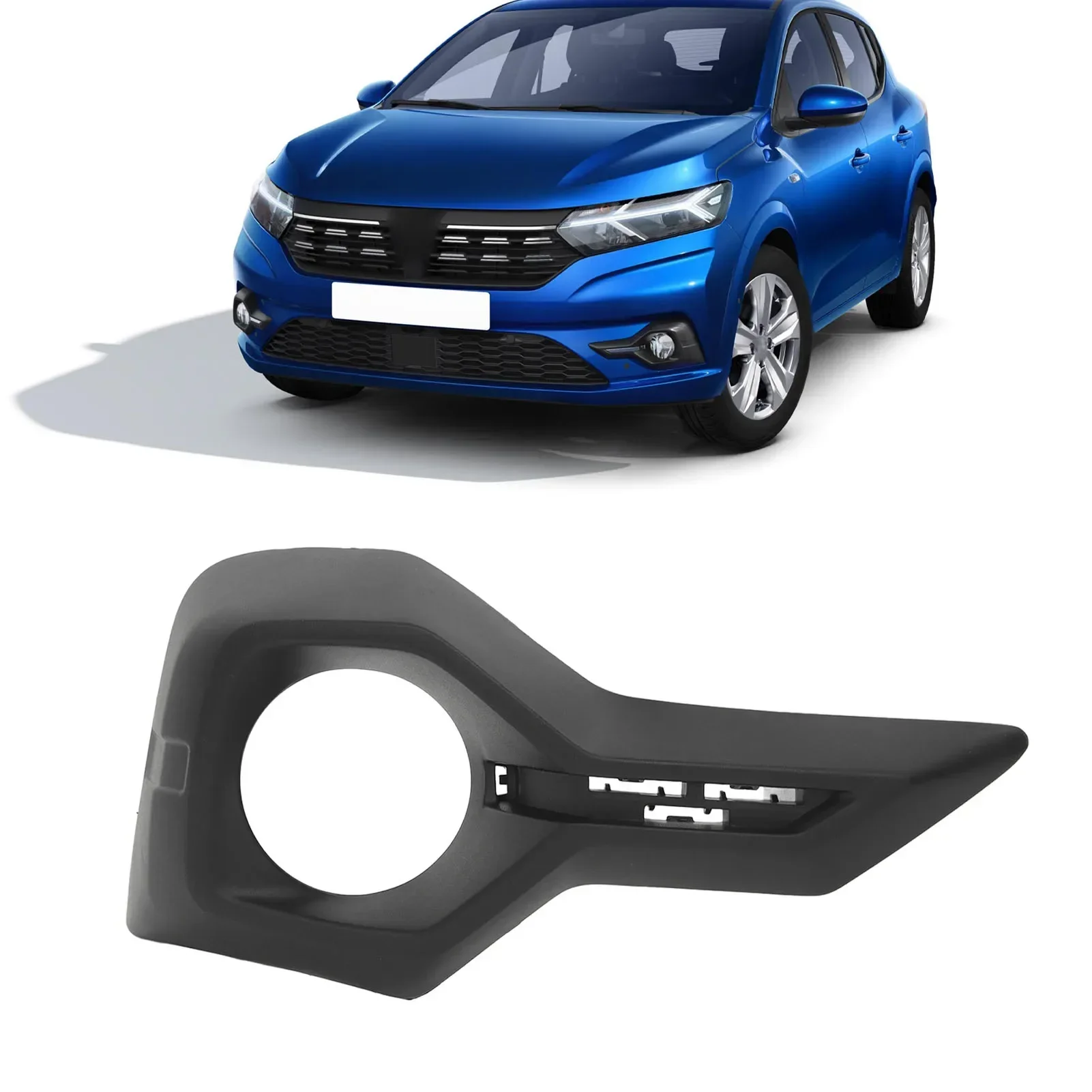 

Fog Light Cover ABS Fog Lamp Bezel Front OEM 261A39803R 261A24561R For Dacia Sandero MK3 2021+ Replacement