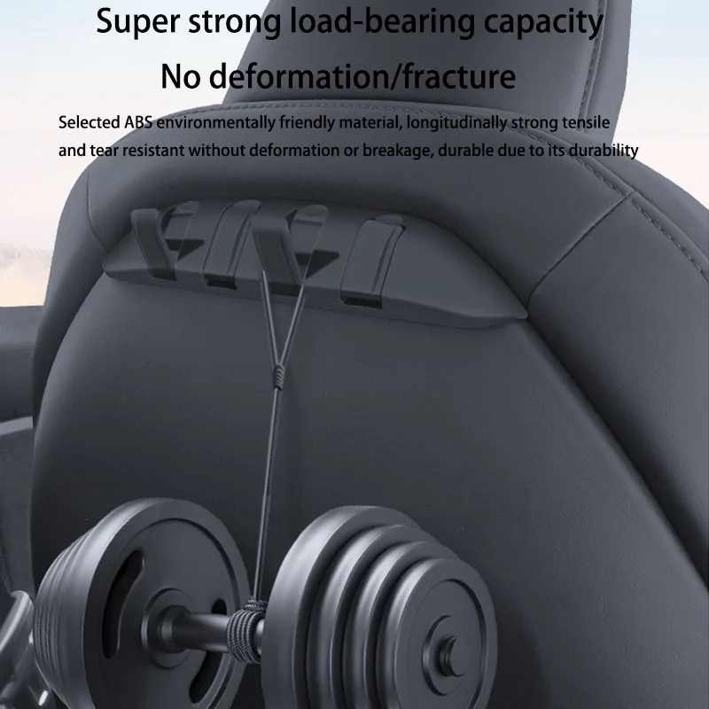 For Tesla Model 3 Y Car Seat Hidden Hooks Purse Bag Hanger Back Seater Headrest Bracket Hanger Car Accessories