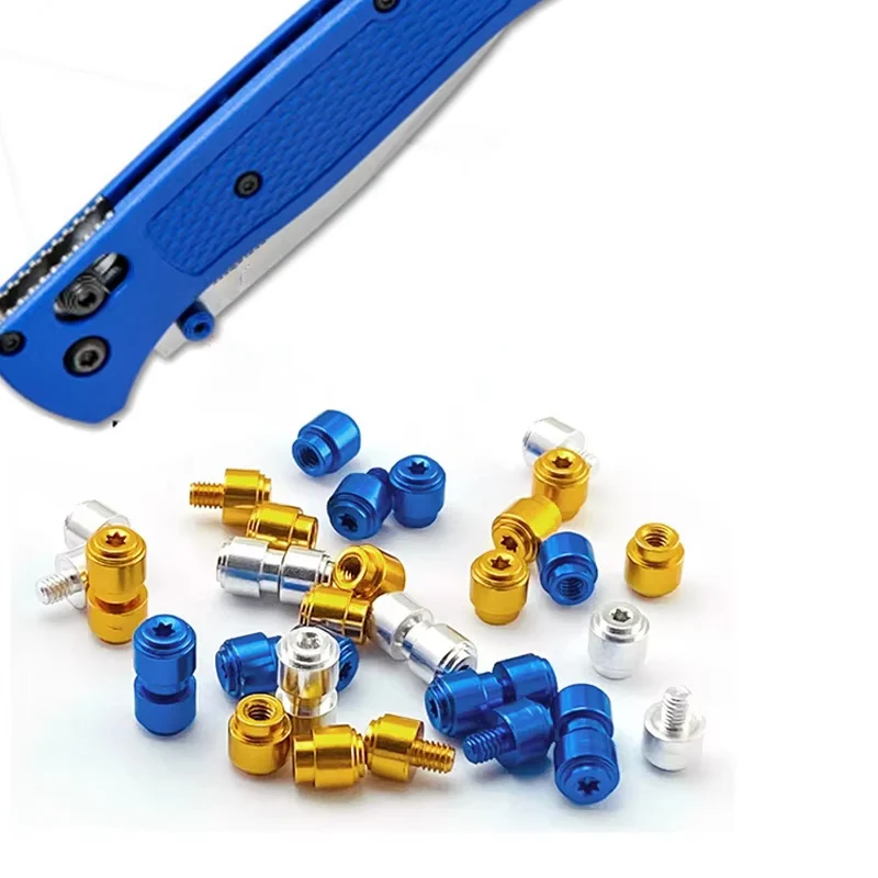 5 Sets/lot Folding Knife Aluminium Thumb Stud Pushed Screw Rivet for Benchmade Bugout 535 Knives 3 Colors