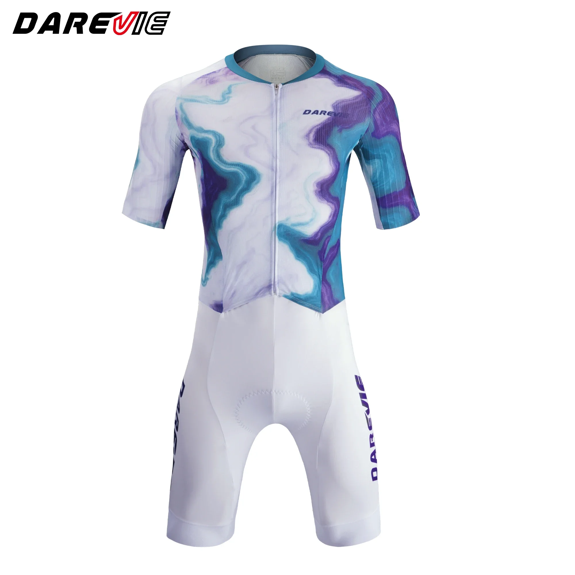 DAREVIE Men's Cycling Set, Aerodynamic Style, Cycling Suit, Quick-Drying, Moisture-Wicking Cycling Jacket