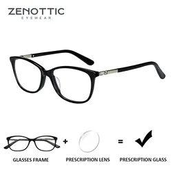 ZENOTTIC Fashion Square Prescription Glasses Anti Blue Light/Photochromic/ Myopia/Hyperopia/Progressive Eyeglasses for Women