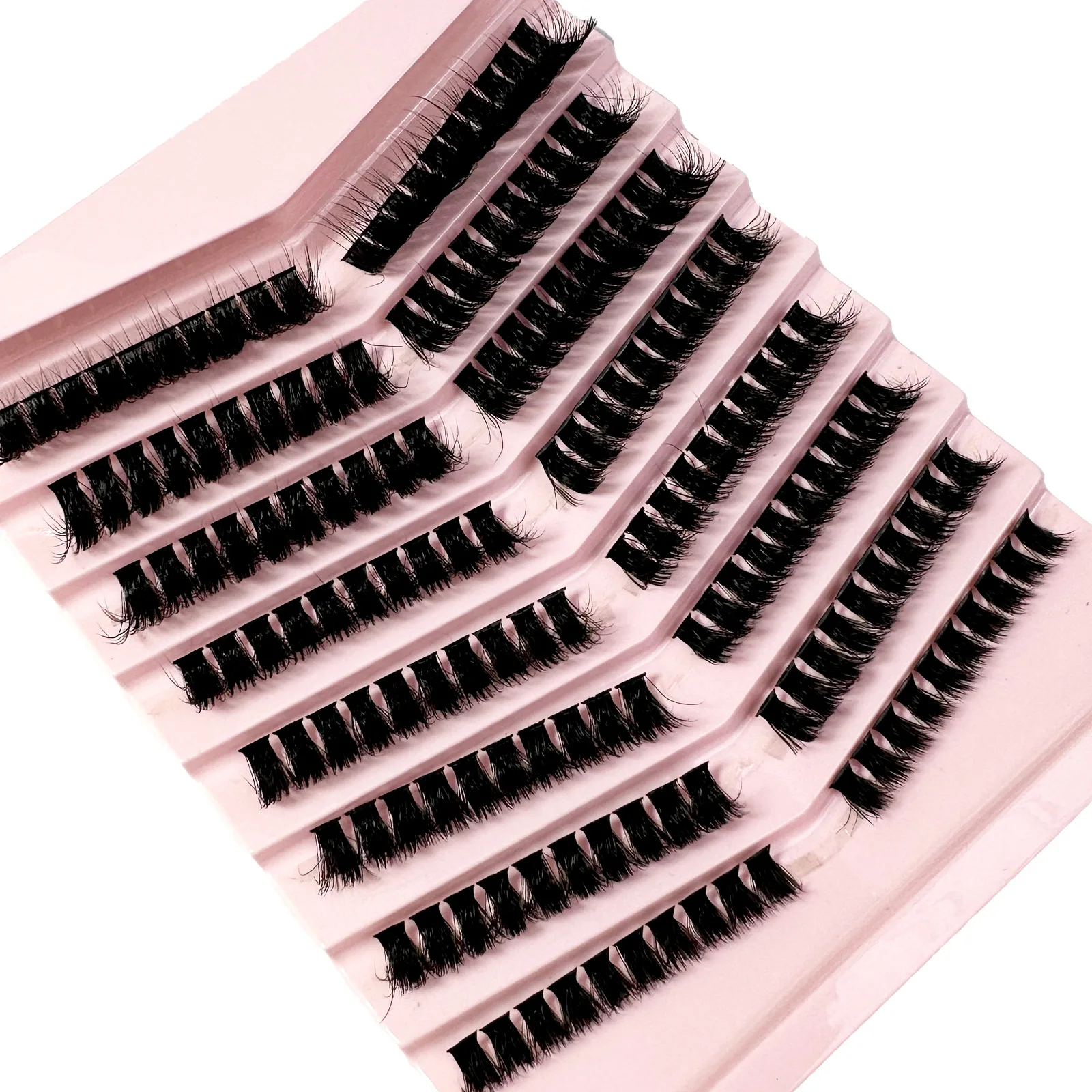 Neue 160 stücke Lash Cluster 5D Flauschigen Dicken Wimpern Cluster D Curl Wispy Einzelne Wimpern Mix Wimpern Extensions Lash Make-Up