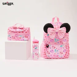 Disney Smiggle original de Australia, bolso escolar de Minnie para niños, BILLETERA, bolsa de almuerzo, mochila, taza de agua, regalo para estudiantes