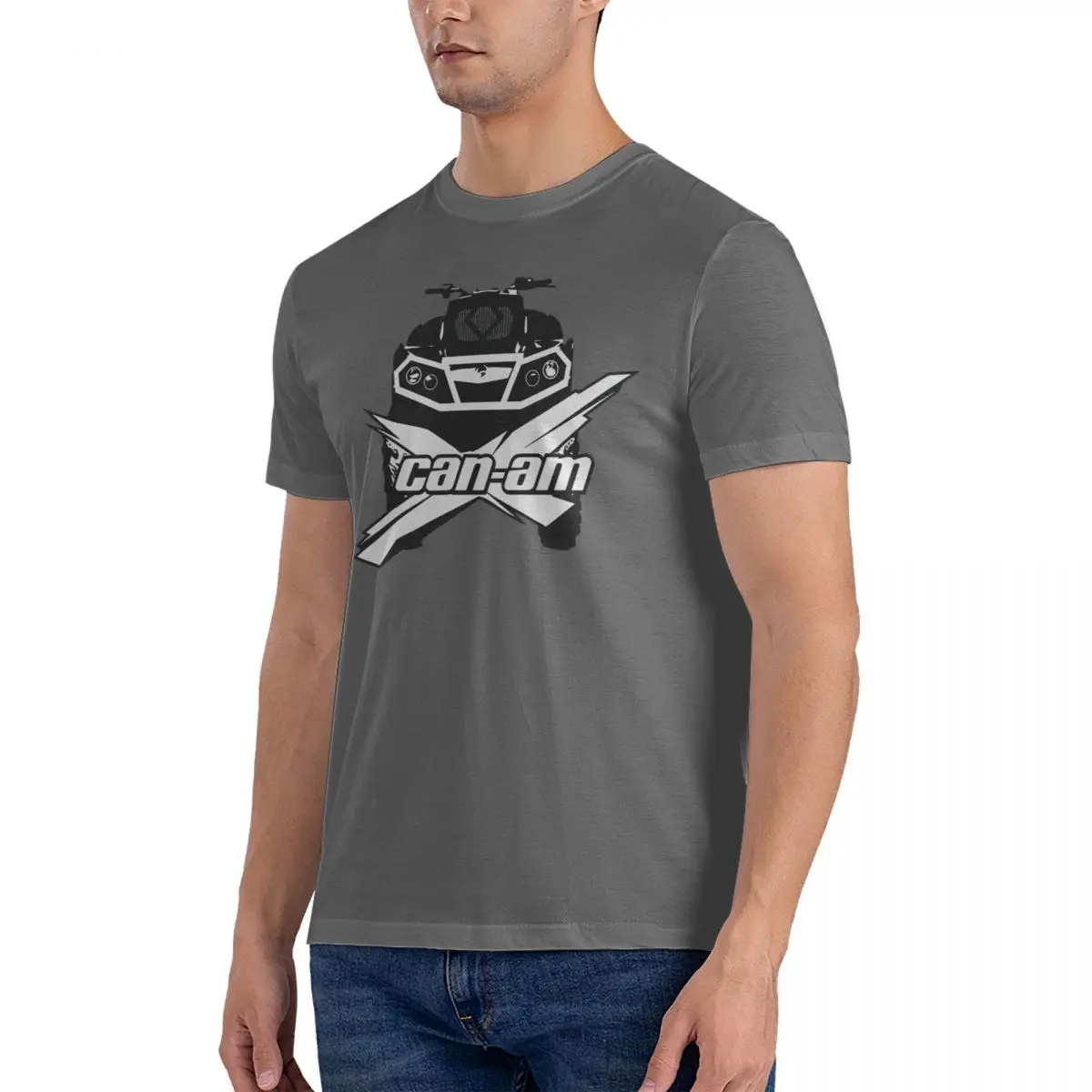 Outlander XMR T Shirts for Men Cotton Vintage T-Shirt Round Neck Can-am Tees Short Sleeve Tops Gift