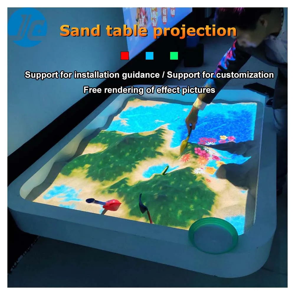 High Quality Educational Indoor Interactive Magic Sandbox Projection Games Sand Art for Kids Kindergarten Shopping Mall Use