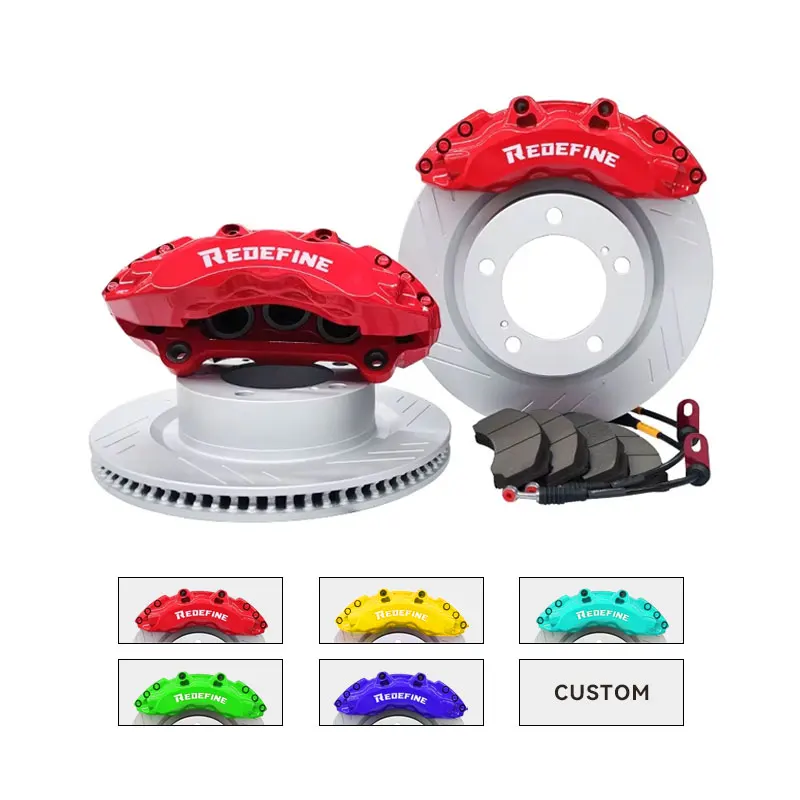 REDEFINE Front 6 Piston Big Brake Kit New High Performance Calipers And Rotors For Toyota Land Cruiser LC300 X5 Accord