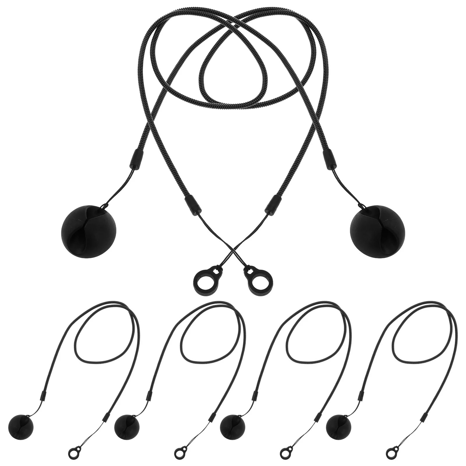 

6pcs 25" Anti-Lose Elastic Tether Retractable Leash For Tablets Clipboards Sturdy Spring Strap Stylus Lanyard Pen Leash For