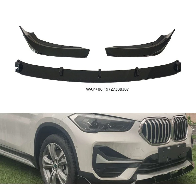 

Quality Assured Car Modification Gloss Black Carbon Fiber Look M Pack MP Front Lip for X1 F48 2020-2022