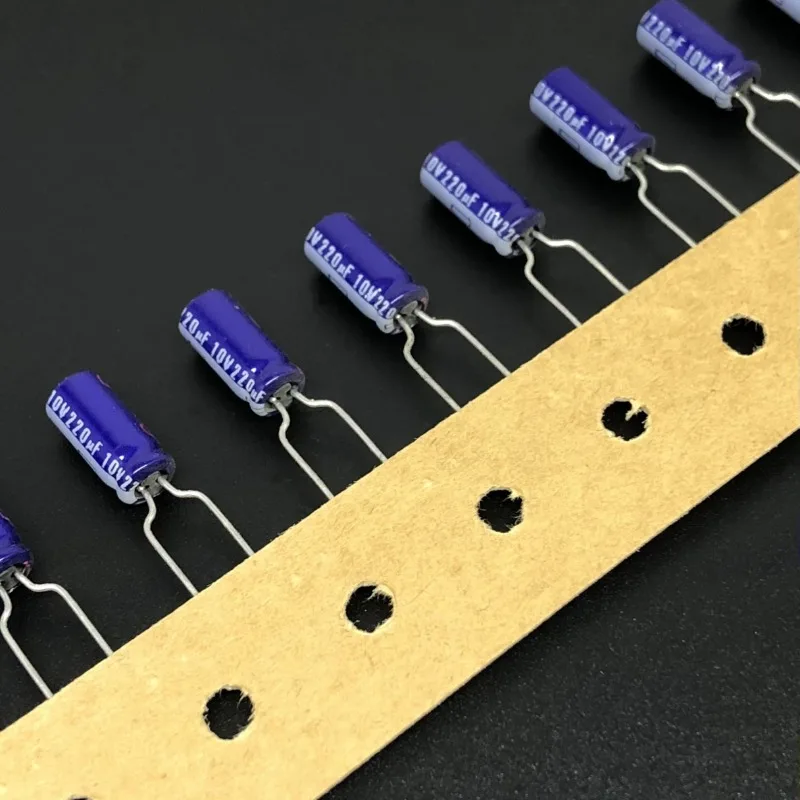 10 unidades/100 unidades Panas MU série 5x11mm capacitor eletrolítico de alumínio de alta qualidade 10V220uF