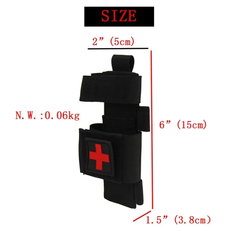 First Aid Kit Molle Pouch,Tactical Medical Bag with Belt,Fast Tourniquet and Shears for Emergency,Hunting,Hiking,Camping Gear view 5