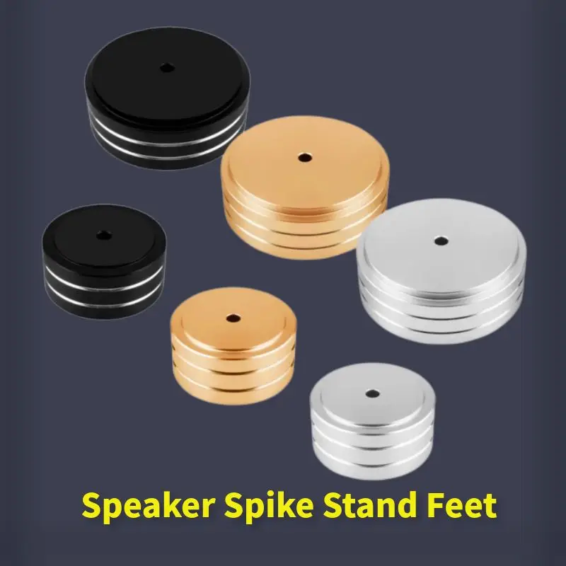 4 zestawy kolce głośnikowe podkładki pod stojaki ochraniacz podłogi podkładka pod stopy stopka do głośników audio wzmacniacz CD 58x22mm 40x20mm stop aluminium