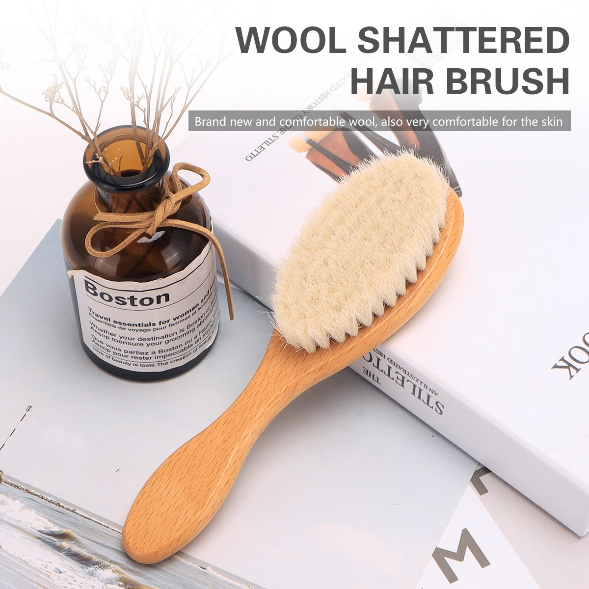 

Barber Cleaning Hairbrush Hair Styling Tool Neck Face Duster Brush Hair Sweep Brush Knuckle Beard Brush for Hair Cutting