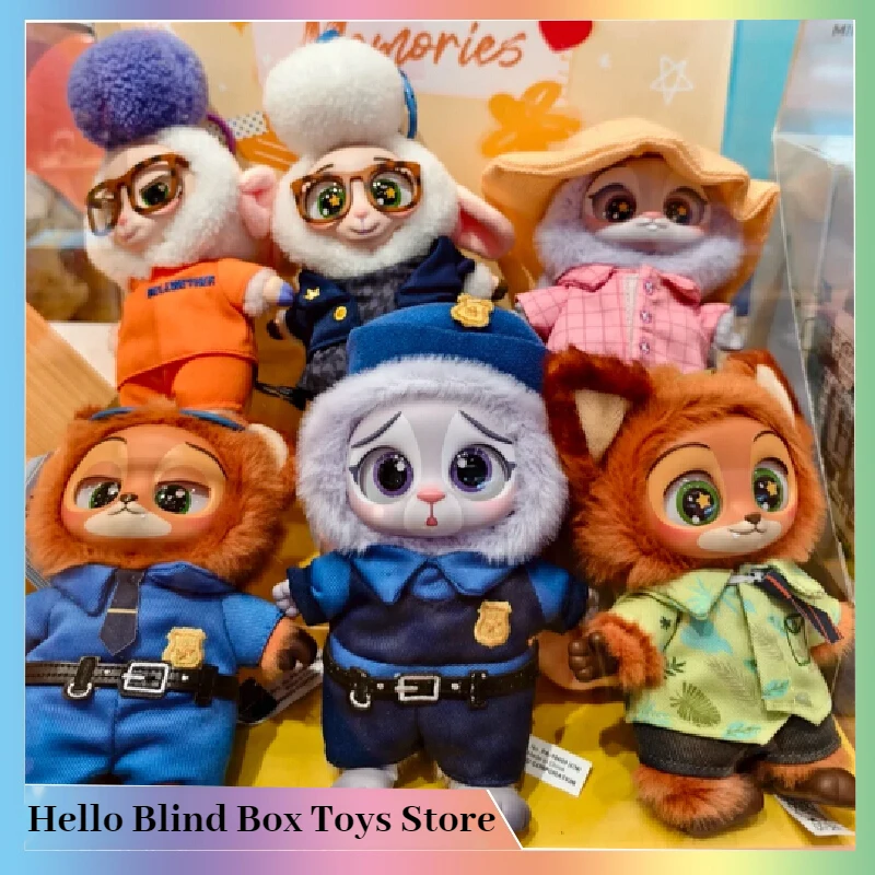 

Genuine Zootopia Vinyl Face Blind Box Pendant doll Cute Nick Judy Pendents Valentine'S Day Mystery Box Gift Collection Model Toy