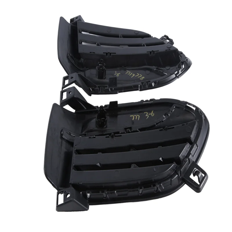 

ABXN-1Pair Front Bumper Outer Grille Cover Replacement Parts Fit For BMW X6 F16 2015-2019 51117319777, 51117319778