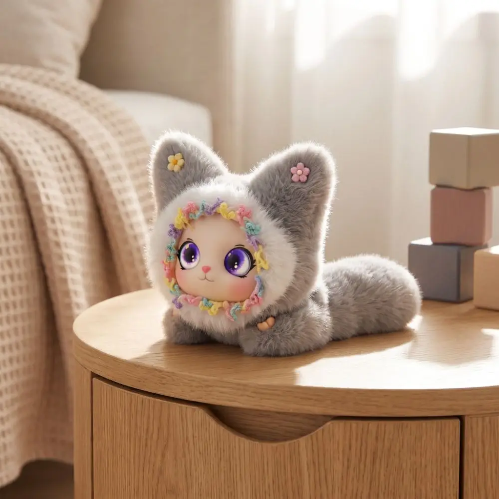 AI Continuous Dialogue AI Cat Plush Winking Interaction Intelligent Voice Communication AI Companion Doll KeyChain AI Cute Pets
