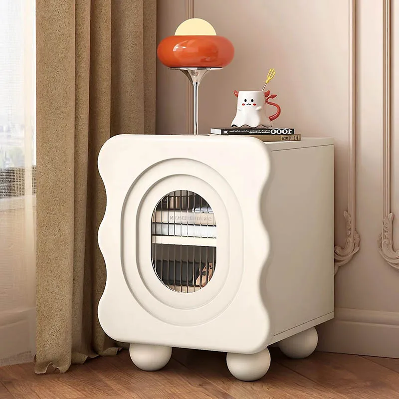 Modern Nordic Nightstand French Minimalist Aesthetic Trendy Nightstand Small Beauty Mesitas De Noche Furniture For Bedroom