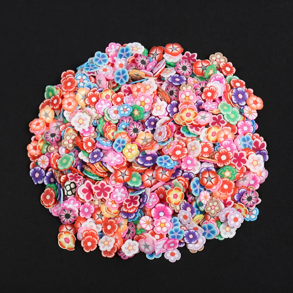 About 1000pcs/bag Small Animal Fruit Soft Pottery Pieces for DIY Epoxy Jewelry Filling Nail Art Decoration Accessories image 4