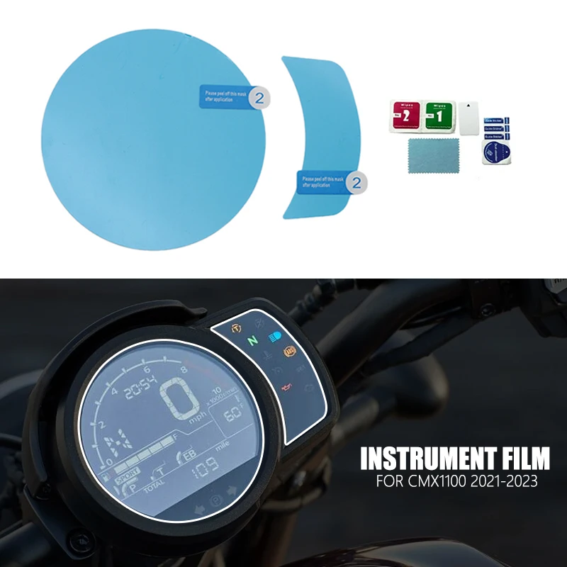 Fit For Honda Rebel CMX 1100 Screen Scratch Protection Film CMX1100 2021 2022 2023 Motorcycle Cluster Scratch Protection Film