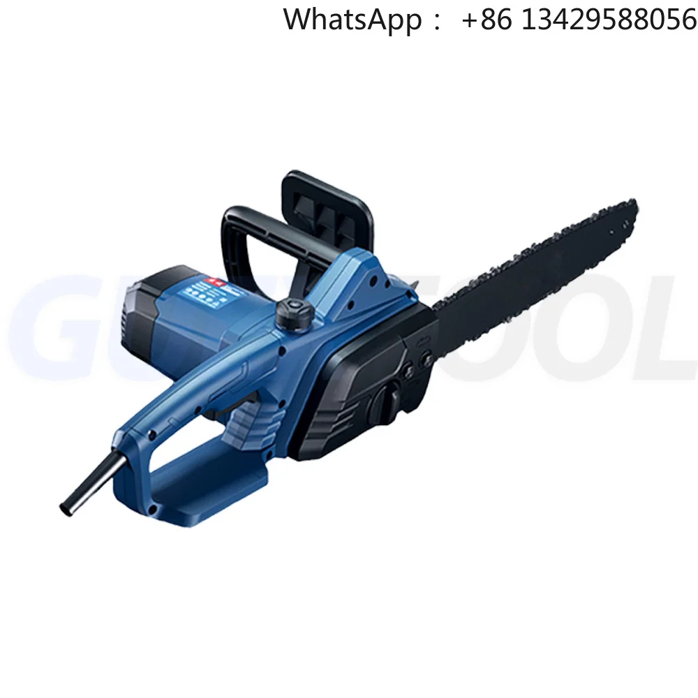 Electric Corded Handheld Chainsaw for Home Use High-Power 1900W Firewood Splitting Saw with 405mm Guide Plate and 480 RPM