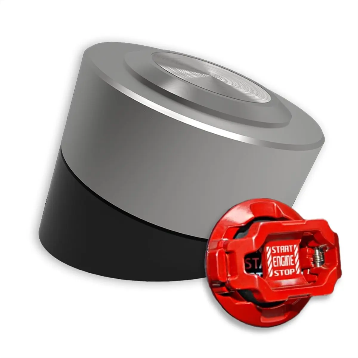 【Best Seller】Wireless Power Button Computer Desktop Power Switch Stainless Steel PC Games& Accessories Support Motherboard USB