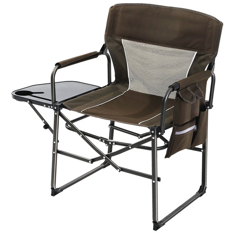 

Outdoor folding chair mountain camping director chair dinner camping chair mesh back table board