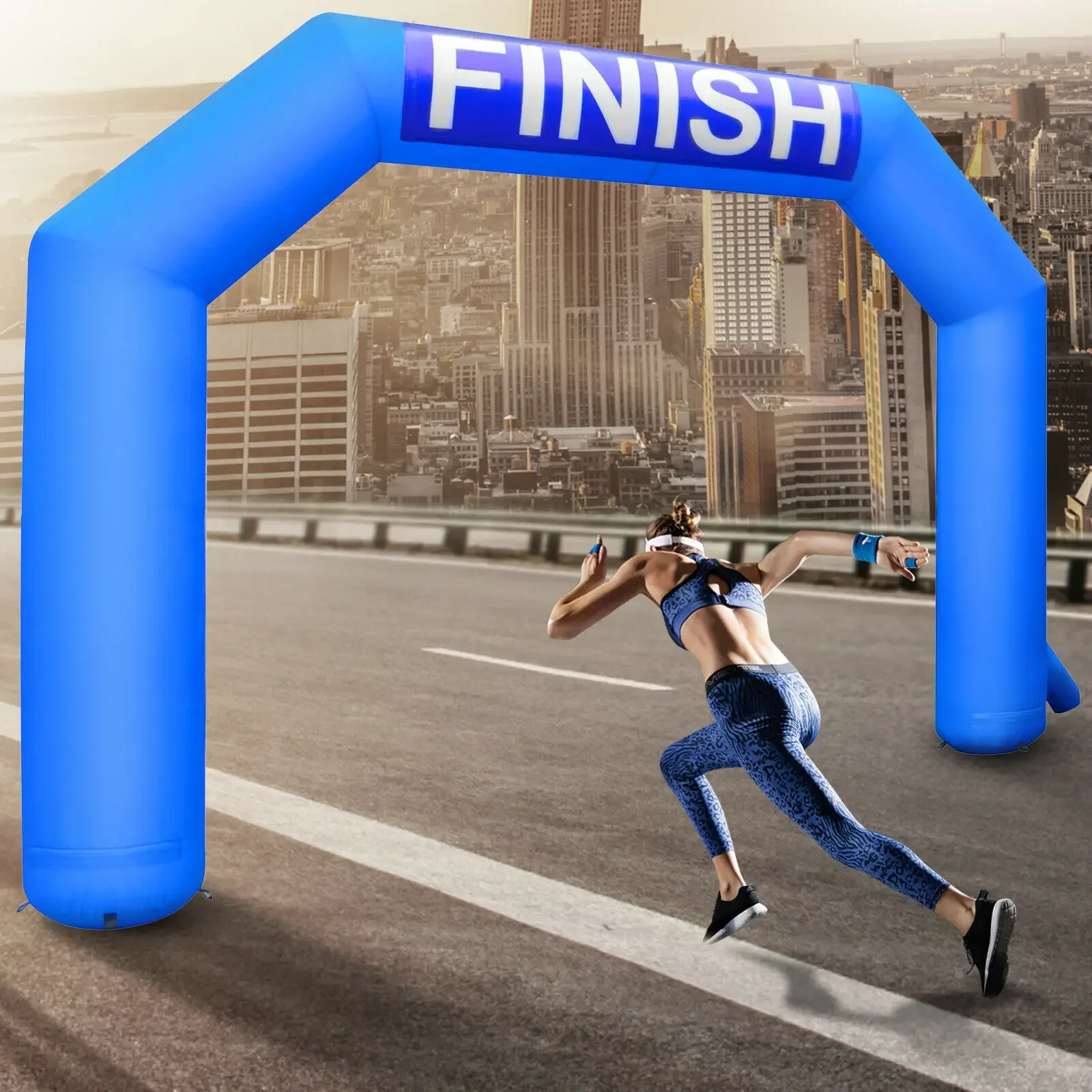 

Наружная надувная арка Start Finish Line Шестигранный вентилятор Надувная арка