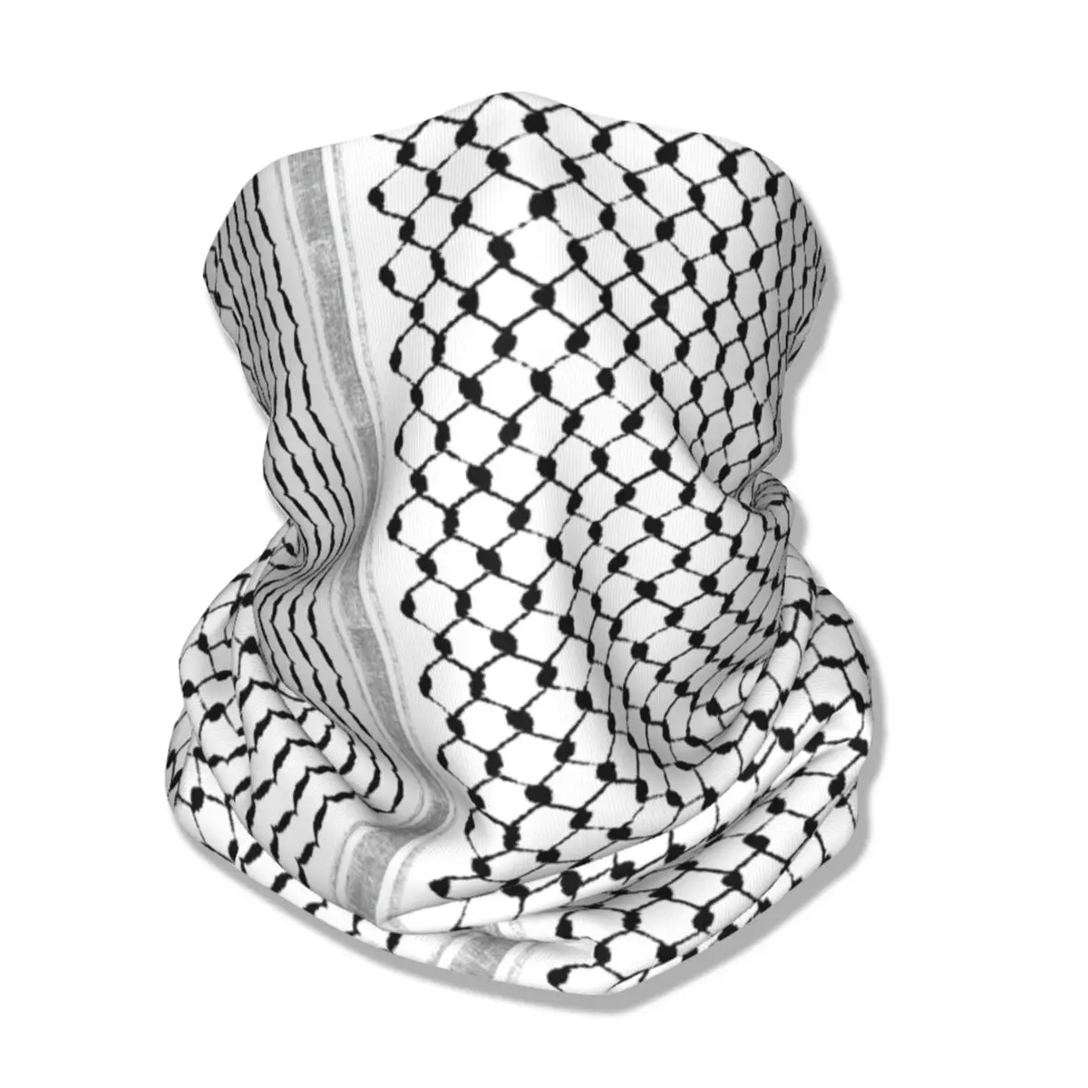 Palestine Arabic Kufiya Keffiyeh Bandana Neck Gaiter Printed Mask Scarf Multi-use Cycling Scarf Fishing for Men Women Breathable