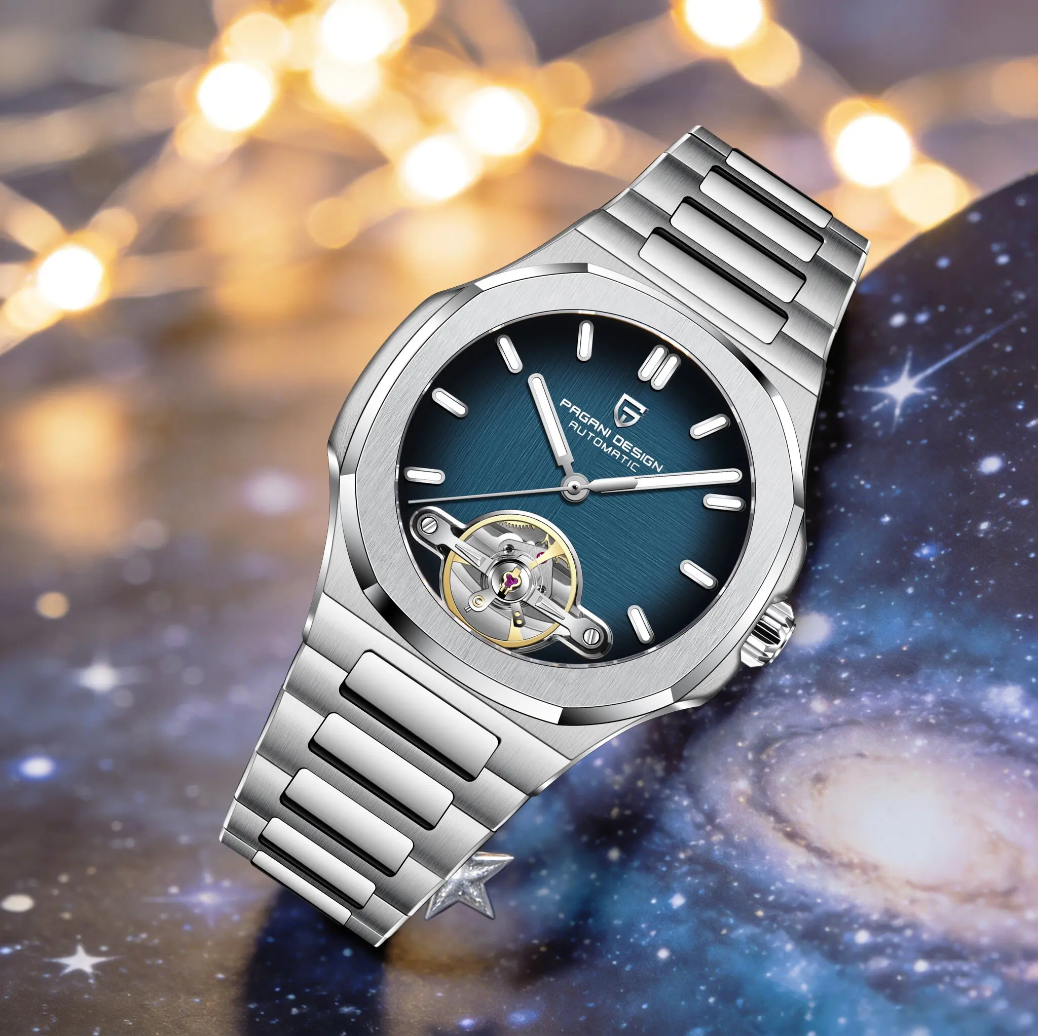 PAGANI DESIGN 2026 Premium Men Automatic Mechanical Watch High Customized 42MM Stainless Steel Tourbillon Reloj Butterfly Buckle