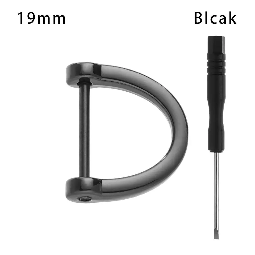 

Strap Accessories Belt Handle Detachable Leather Craft Shoulder Webbing Buckle Horseshoe Bucle Clasp D Ring Buckle Open Screw