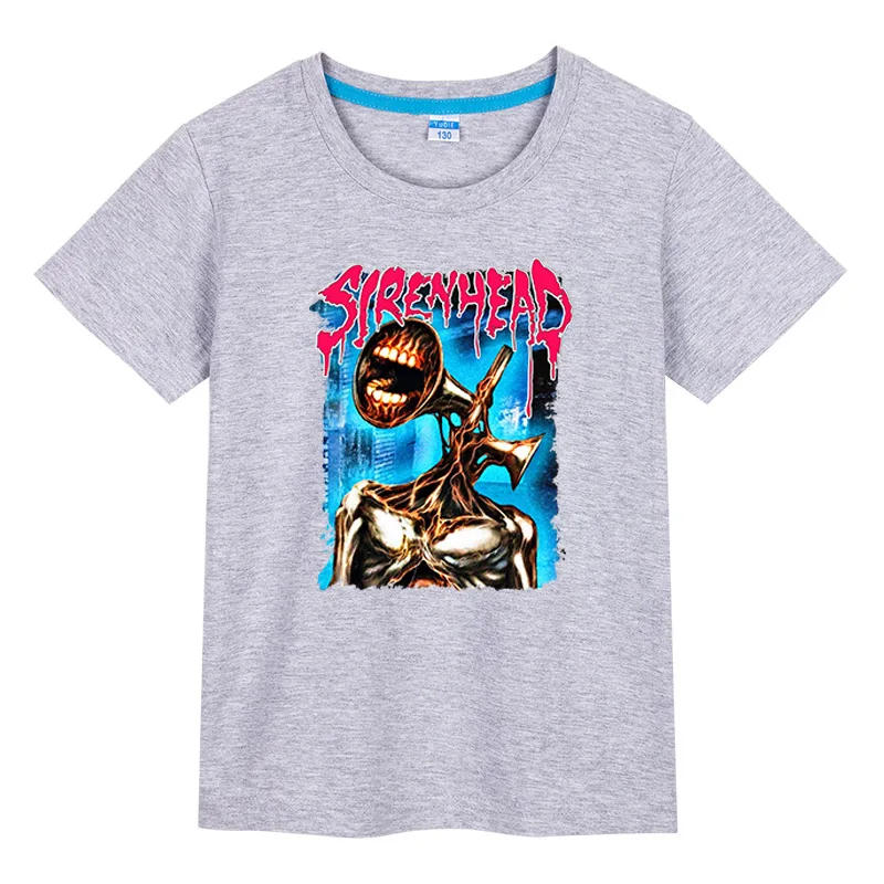 

Summer Children T-shirt Siren head Boys Girls Short Sleeves T-Shirts сиреноголовый монстр Casual 100% Cotton boy girl Clothing