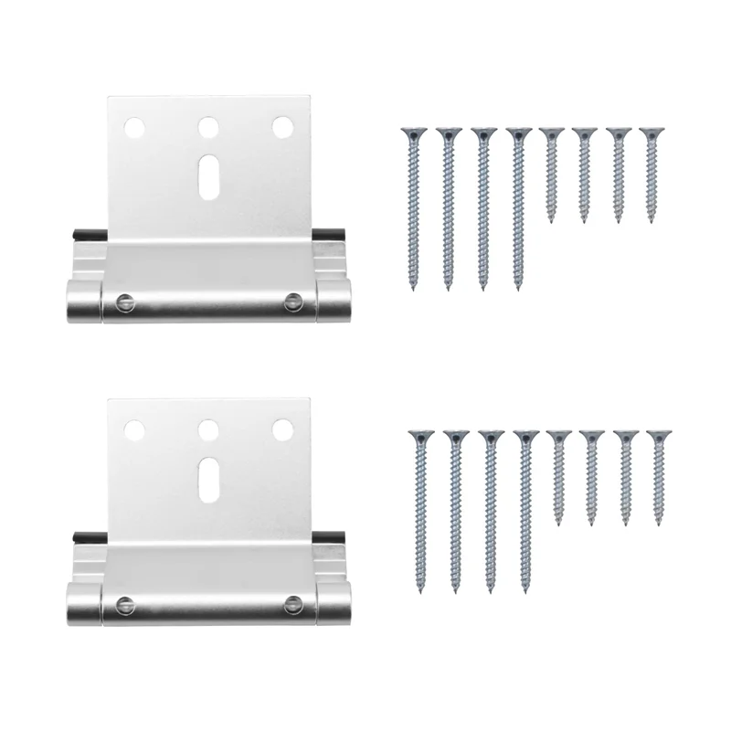 A42Z-2Pack 알루미늄 합금 U 도어 보강 잠금 보안 도어 잠금 홈 증거 도어 스톱퍼 실버