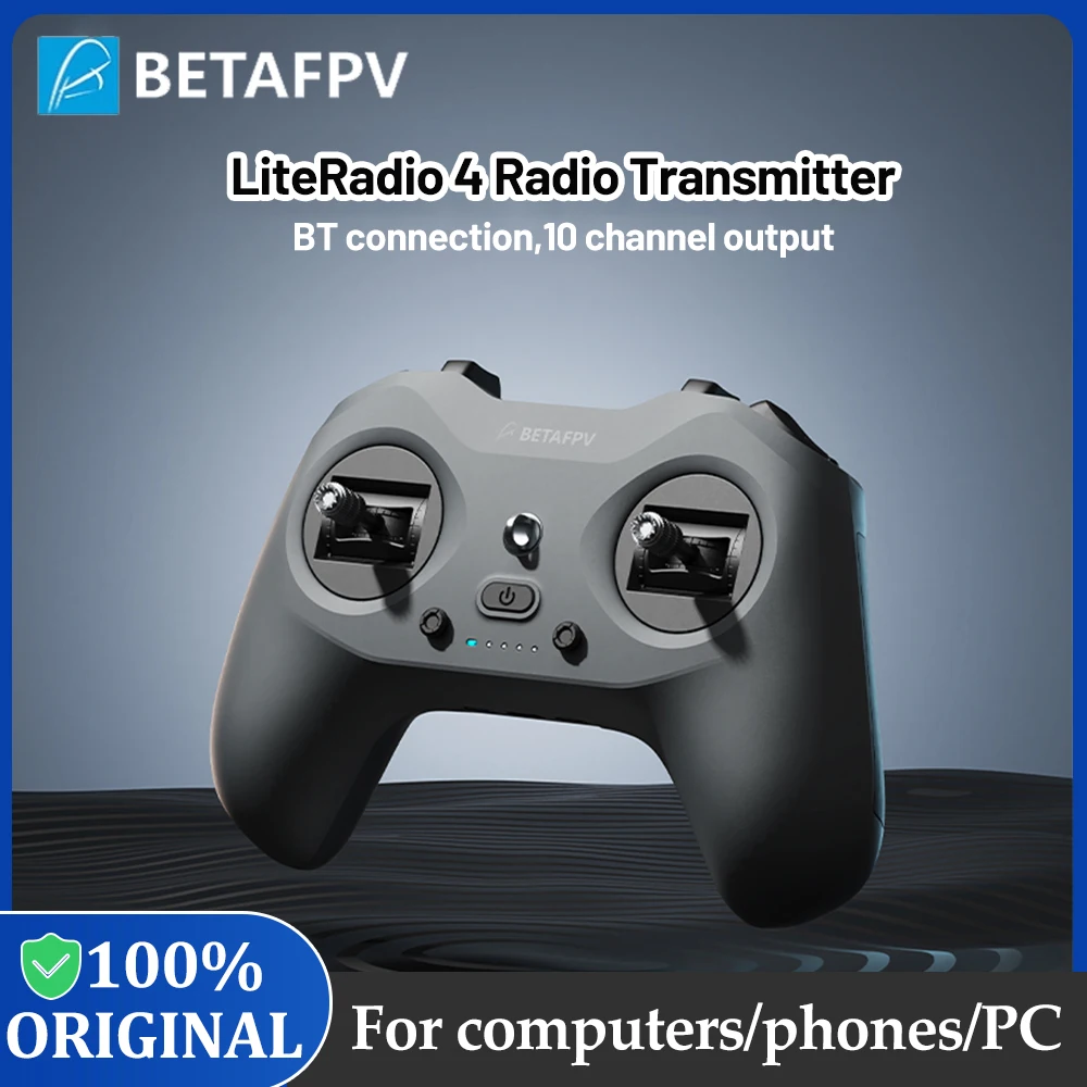 

BETAFPV LiteRadio 4 Radio Transmitter 10CH Remote Controller Radio 2.4GHz Transmitter M1/M2 ELRS for BETAFPV RC Drone Model