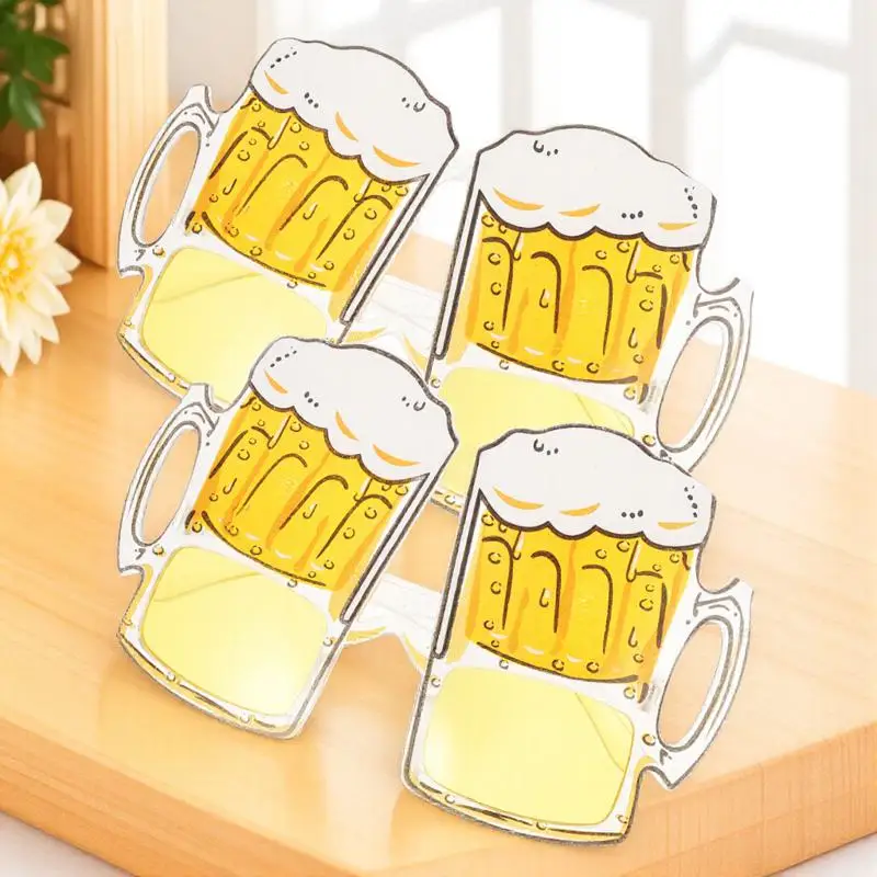 2 stuks kostuum partij brillen creatieve Hawaiiaanse stijl leuke rekwisieten voor volwassen kinderen festival show accessoire bierpul brillen
