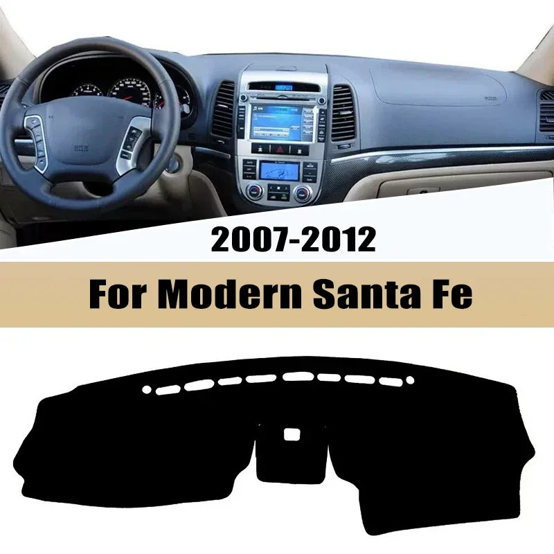 

For Modern Santa Fe 2007-2012 2008 2009 Model Car Dashboard Cover Sun Shade Mats Avoid Light Pads Instrument Panel Protective