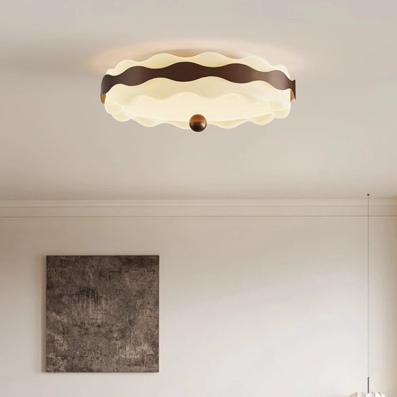 Denmark Iron Art LED Ceiling Lights Minimalist Cream Style Eye Protection Children's Room Study Master Bedroom Homestay Kitchen