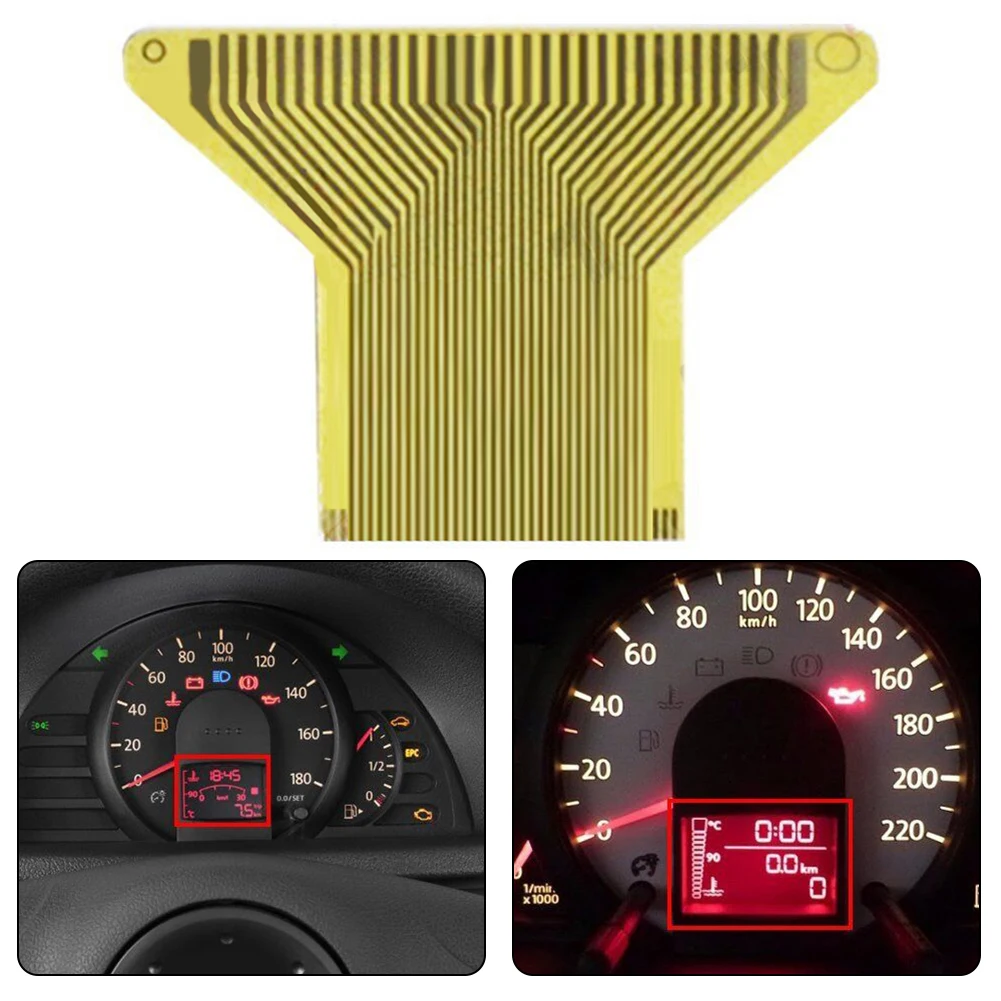 1PCS Flat Cable 5W0920827T LCD Display Abs Yellow Gauge Speedometer Instrument Cable For Gol (G4) Instrument Cluster 2005-2014