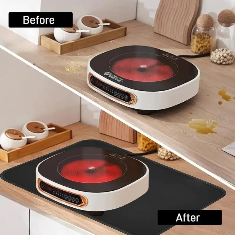 27RB 60x40 ซม. ทนไฟทนไฟและป้องกันพื้นกันน้ำได้อย่างสมบูรณ์แบบสำหรับการย่างกลางแจ้งและเครื่องใช้ในการปรุงอาหาร