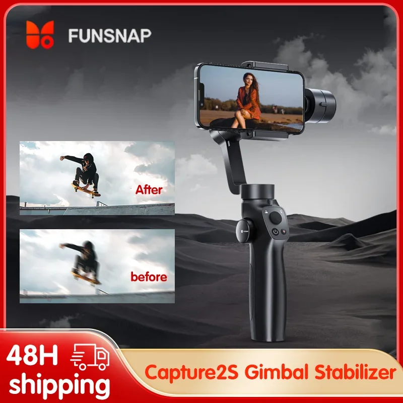 

Стабилизатор подвеса Funsnap Capture 2S для телефона Подвес для смартфона Палка для селфи Youtuber Запись видео в реальном времени Ручной подвес