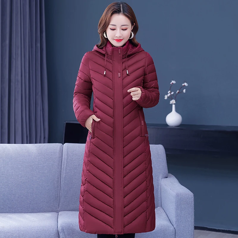 

Parkas Coats 2023 New Winter Cotton Jacket Women Long Parkas Top Warm Harajuku Coat Female Loose Vintage Solid Zipper Overcoat