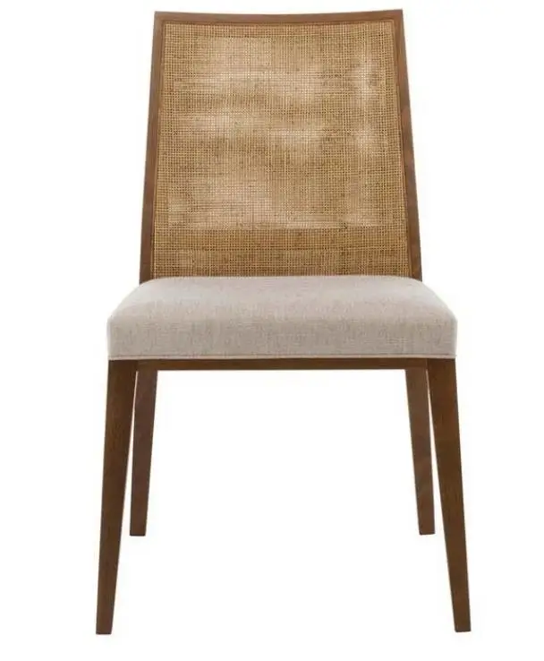 Rattan Wicker Chair Home Interior Living Room Cafe Furniture Ash Frame Wooden Natural Rattan Dining Chair for Sale
