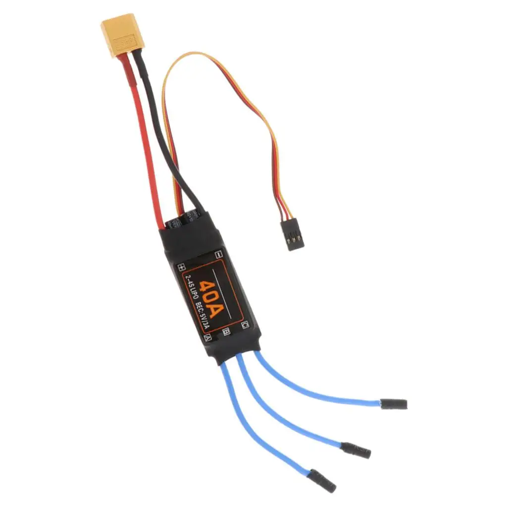 Universal 40A Brushless ESC Metal Speed Regulator for RC Airplanes Drone Motor RC Plane Accessories