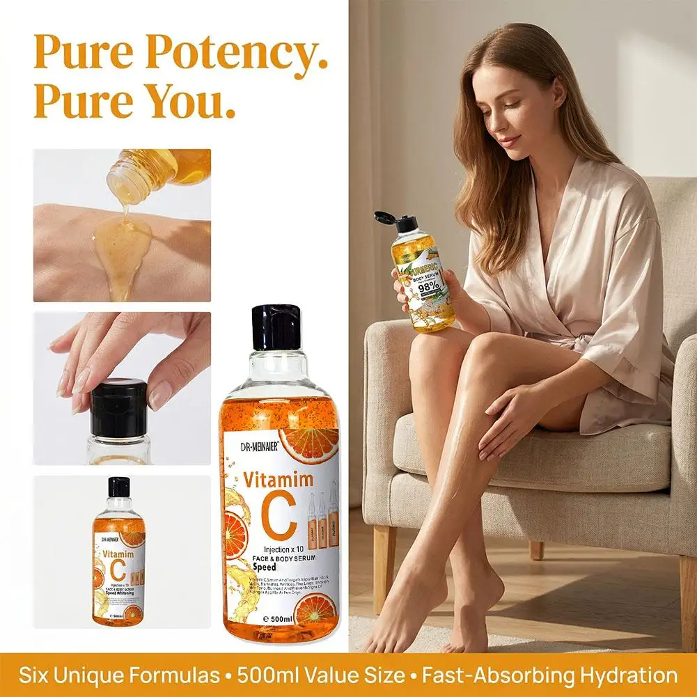 Vitamin C AHA Arbutin Cherry &Honey Turmeric Face Serum Spots Eraser Corrector Whitening Moisturizing Lightening Body Serum