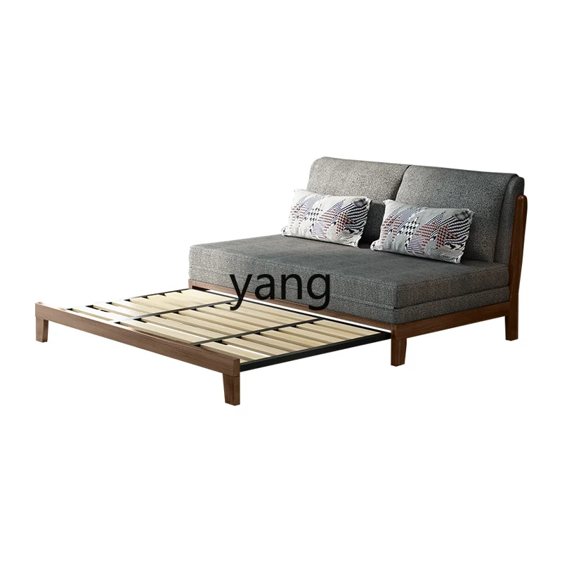 

CX Solid Wood Sofa Bed Dual-Use Foldable Living Room Small Apartment Multi-Functional
