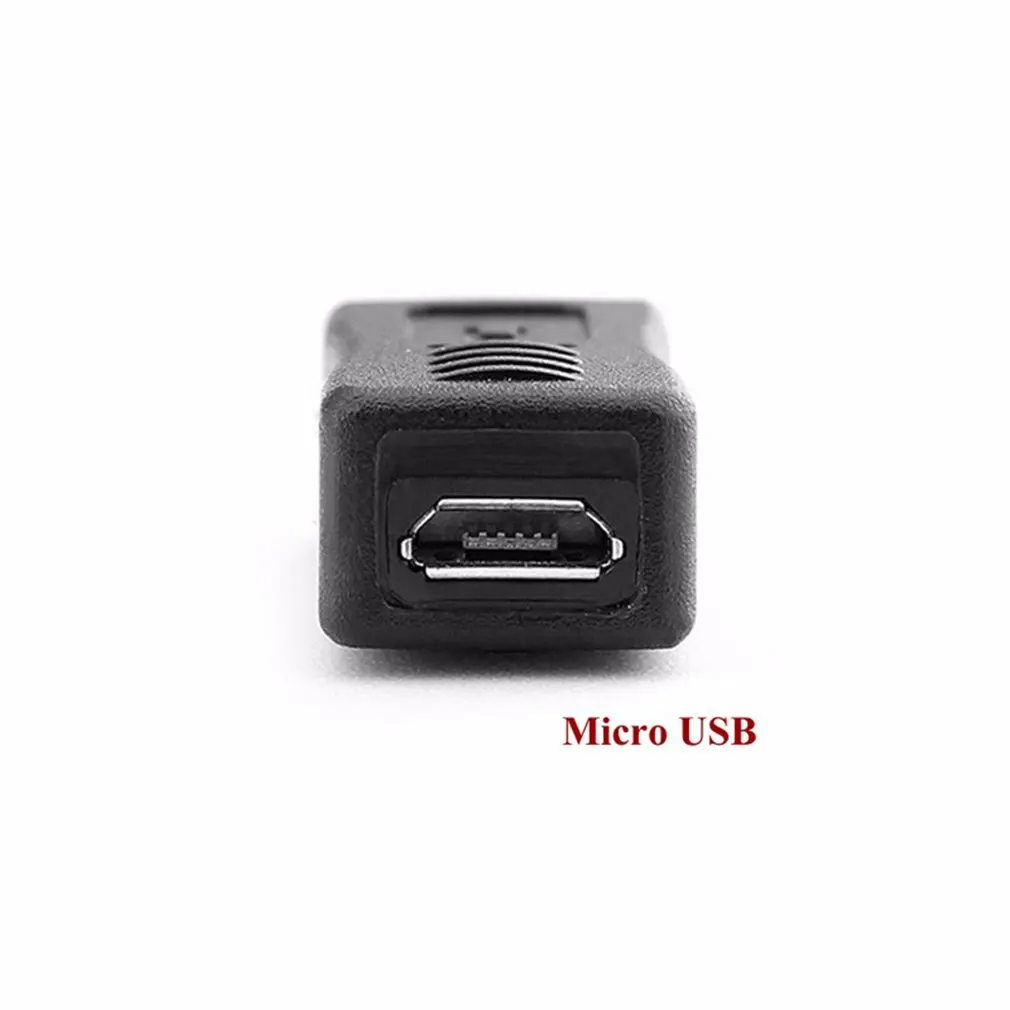 2 STKS Zwart Micro USB Female naar Mini USB Male Adapter Oplader Converter Adapter Dropshipping Groothandel