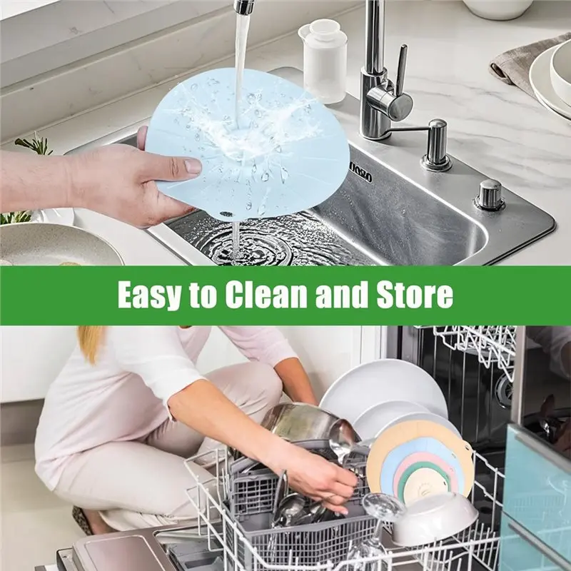 AT63-Silicone Lids Microwave Splatter Cover Silicone Bowl Covers