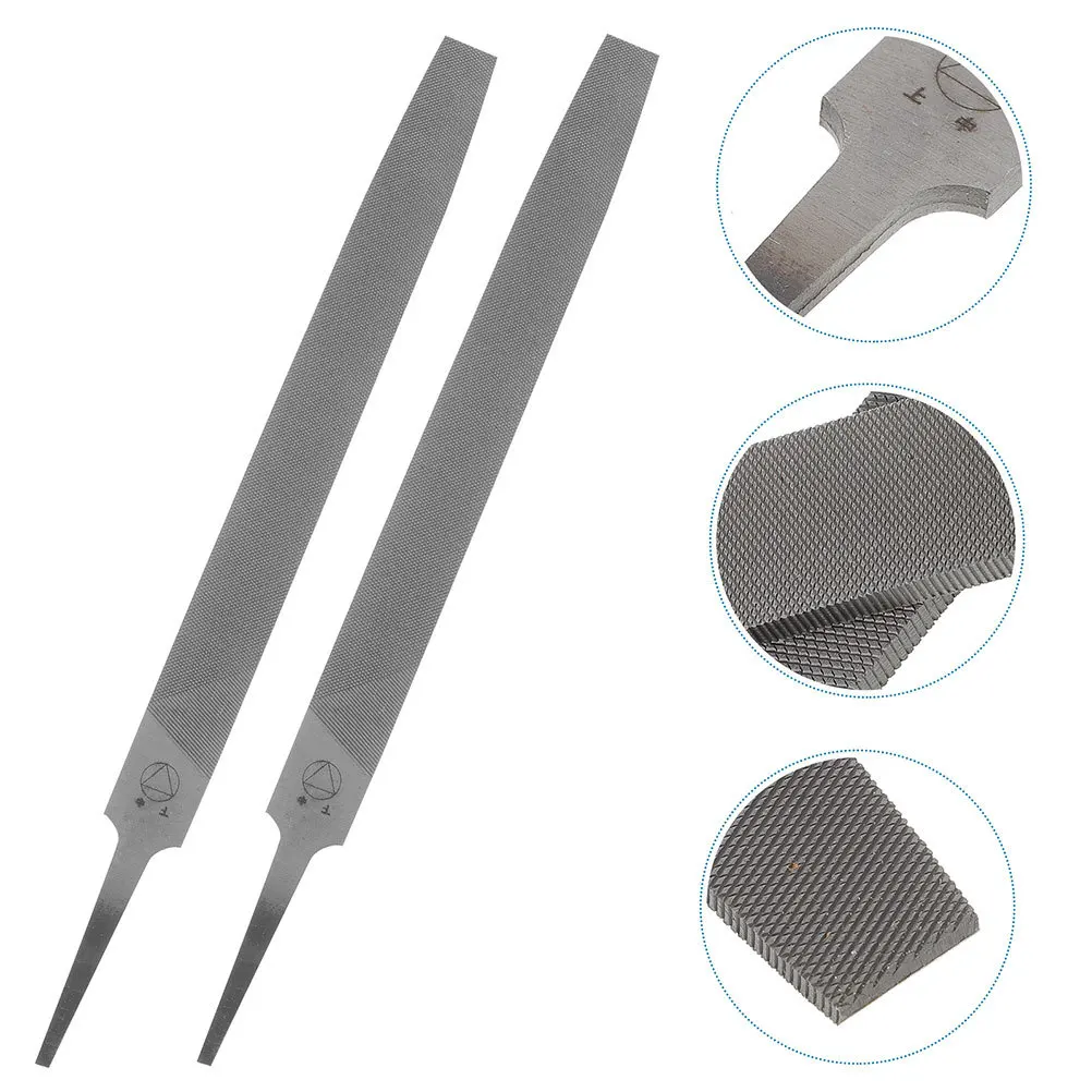 

4pcs Cutting File Metal Hardened Steel Smooth Mill Hand Tool For Sharpening Axes Flat Rectangular File Set Axe Sharpener