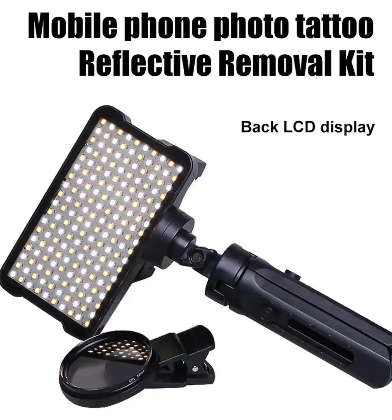 Tattoo Reflective Removal Kit Tattoo Photography Tool Perfect Art Work Display Mobile Phone Photo for Tattoo Artist