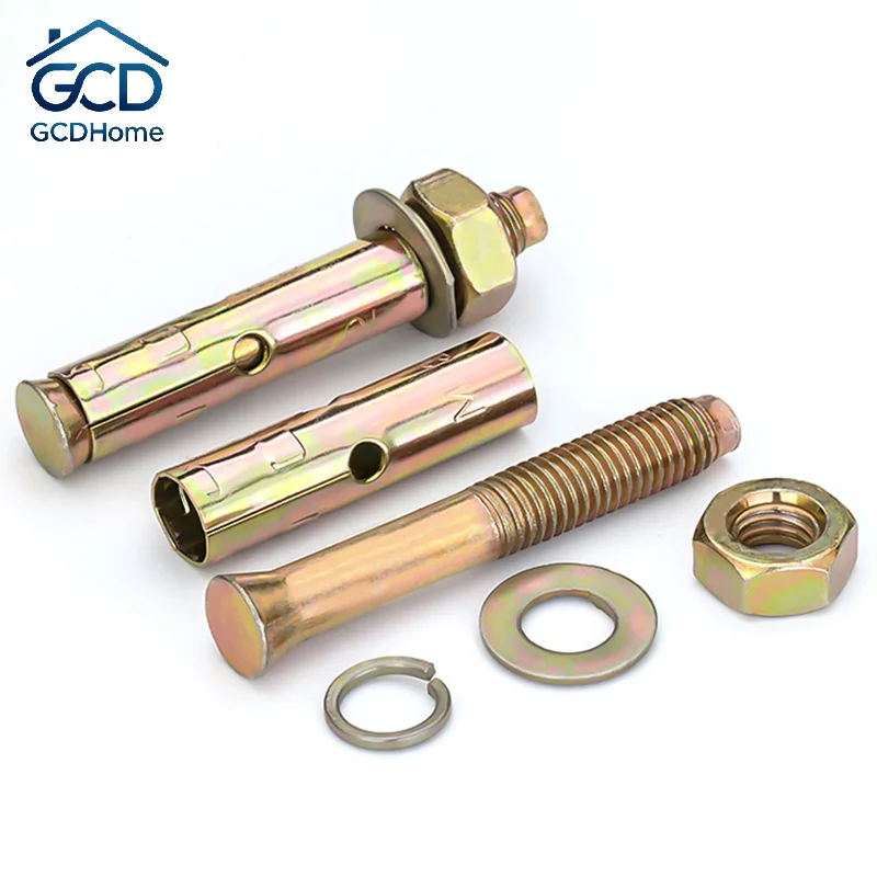 【New】10pcs Dyna Bolt/ Expansion Bolt/ Dynabolt/ Concrete Anchor Bolt 1/4