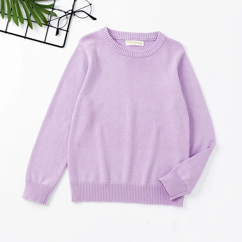 

Boys Woolen Sweater Crochet Cotton Windbreak 2024 Candy Color Autumn Winter Thicken Christmas Gift School Warm Children's Clothi